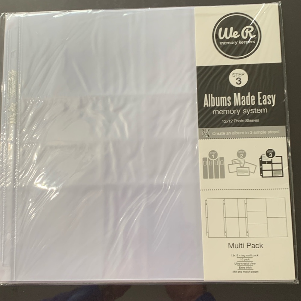 We R Memory Keepers 12 x12 photo sleeves.